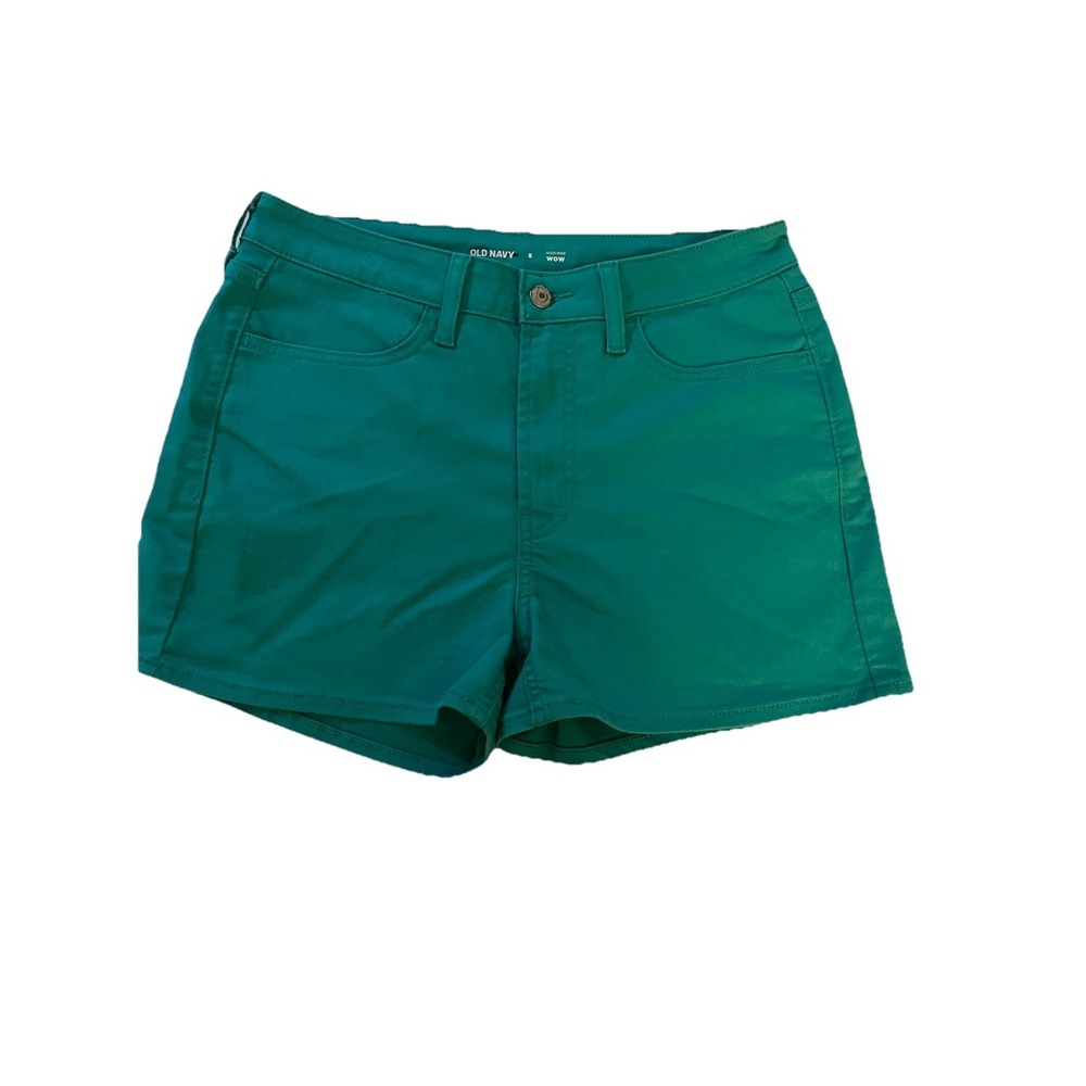 OLD NAVY Women's Denim High Rise WOW SHORTS Sz 8 Teal Blue